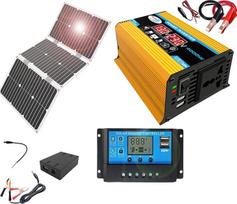 4000-W-Off-Grid-Solarpanel-Kit mit wasserdichtem 60-W-Panel und 30-A-Controller for Camping, Wohnmobil und den Außenbereich(110V)