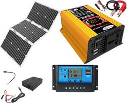 6000-W-Off-Grid-Solarstrom-Kit mit wasserdichtem 60-W-Panel und 30-A-Controller for den Heim- und Außenbereich(110V)