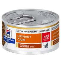 HILL’S PD Feline c/d Urinary Stress Stews – šlapias kačių maistas – 82 g