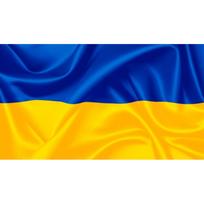 Ukrainos vėliava 1x1,7m su karabinais