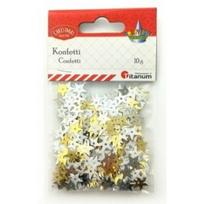 Dekoracija blizgučiai Žvaigždės 8mm 14g+ konfeti Titanum