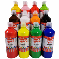 Guašo ARTMIX rinkinys, 12 x 500 ml Scola