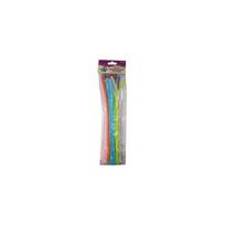 Dekoracija Šenilo vielos strypeliai MIX 5mm/30cm 25 vnt.