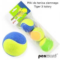 Lauko teniso kamuoliukų rinkinys 3vnt. TIGER, spalvoti