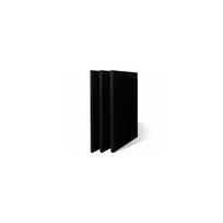 Drobė gruntuota ant porėmio 24x30 cm, Black, 280g/m2, 100% medvilnė