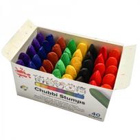 Vaškinės kreidelės Scola Chubbi Stumps 40 vnt. 8 spalvų.