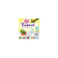 Origami "TROPICAL" 50 lapų 15*15 FOLIA, įvairūs motyvai