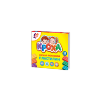 Plastilinas vaško pagrindu, minkštas "Kroha" LUČ, 10 spalvų