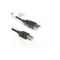 4World Kabelis 5m USB 2.0 , tipas A-B M/M, juodas