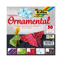 Origami "ORNAMENT" 50 lapų 15*15 FOLIA, įvairūs motyvai