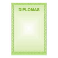 Dekoratyvinis spalvotas popierius 160g Nr. 15 ''Žalias rėmelis''