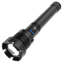 P90 COB šviesos taktinis USB įkraunamas medžioklės akinantis žibintuvėlis P90+USB+2*18650battery juoda