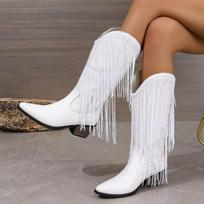 Madingi Batai, Madingi pusiau blauzdos Batai, Moteriški Didelio Dydžio Retro Storo Kulno Batai, Klostuoti Ankle Boots, Riteris 36 balta