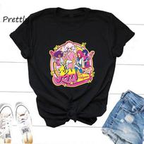 Jem The Holograms Moteriški marškinėliai Vasariniai Mergaitėms 80-ųjų vintage grupės trumpomis rankovėmis grafiniai marškinėliai Moterims Unisex medvilniniai trumpomis rankovėmis drabužiai Unisex L