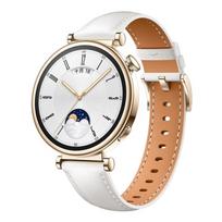 18 mm natūralios odos laikrodžio apyrankė For Huawei Watch  GT 4 balta