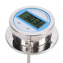 Skaitmeninis termometras su 2 m sriegiuotu zondo nerūdijančio plieno temperatūros matuokliu maisto gaminimo viryklės vamzdžiui, pramoniniam naudojimui -50–200 laipsnių Celsijaus