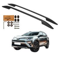 Stogo skersiniai TOYOTA RAV4 visureigiui NUO 2013 IKI 2019 Juodas aliuminio solidus