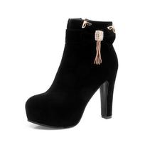 2024 Didelis Dydis 32-43 Platforma Lankas Moteriški Batai Moters Mada Aukšti Kulniukai Žieminiai Ankle Boots moteriški Avalynė Juodi Mėlyni yhj89 3 juoda