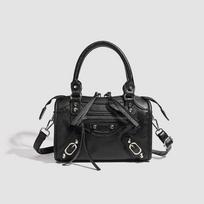 Retro kniedėmis motociklo krepšys madingas ir universalus karštos merginos vieno peties krepšys crossbody krepšys juoda