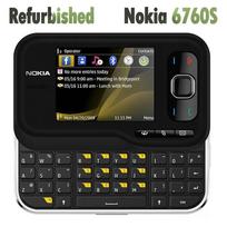 Atnaujintas originalus Nokia 6760 Slide mobilusis telefonas Simple Set juoda