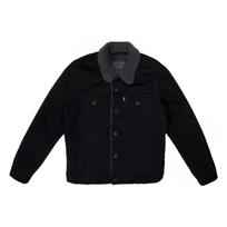 Levis medvilninis džinsinis švarkas su vilnos pamušalu Žieminiai unisex švarkai Juodas 16365-0054 S
