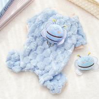 New Cat Four-legged Coat, Bee, Can Lead Pet Dogs. Dog Clothes, Dog Supplies, Warm In Autumn and Winter, Thickened Teddy XS geltona