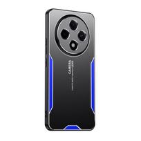 Aliuminio lydinio metalo kietas dėklas, skirtas Xiaomi Redmi 14C 4G 14R 13C 12C 14 C Matinis silikoninis smūgiams atsparus pilnas fotoaparato apsauginis dangtelis, skirtas Redmi A3 K70 Ultra Redmi 14C 4G mėlyna
