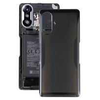 Stiklinis baterijos dangtelis, skirtas Xiaomi Redmi K40 Gaming juoda