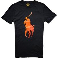 Polo Ralph Lauren SS23 Polo spaudinio laisvalaikio apvalios iškirptės trumpomis rankovėmis T-shirt vyriškas T-shirt tamsiai mėlynas 710858959-002 XS