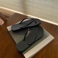 New Herringbone Women's Shoes, Simple Outerwear Couple's Flip-flops, Beach Cool Slippers 36 balta