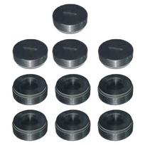10Pcs Carbon Brush Holder Caps Motor Brush Cover Plastic Fitting Thread Black 24mm Outer Diameter 8.5mm Thickness 1