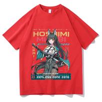 Miyabi ZZZ Zenless Zone Zero T Shirts Anime Fans T-Shirt Cotton Round Neck Short Sleeve Tshirt Unisex Y2K Tee XS juoda