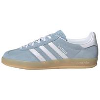 Adidas Originals Gazelle Indoor Odiniai Laisvalaikio Patogūs Patvarūs Žemi Sportbačiai Moteriški Sportbačiai Mėlyni JQ7009 36⅔