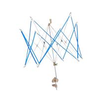 Portable Yarn Winder Holder Metal Plastic String Winding Tool for Hand Knitting Giant Cotton Crochet Project rožinė