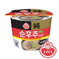 Ottogi Juodųjų pipirų ramen jautienos kaulų sultinio skonio didelis puodelis 105g (3 Parinktys) 2PCS