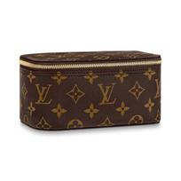 Louis Vuitton Pakavimo kubelių serija PM Monogramos drobės Užtrauktuku užsegamas laikymo maišelis Vyriškas laikymo maišelis Rudas M43688 Basic Set (Bag+Dust Bag)