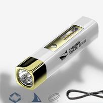 Power Bank žibintuvėlis LED žibintuvėlis įkraunamas, ryškus žibintuvėlis, stipri šviesa, tolimojo avarinio įkrovimo lobis 867A auksas