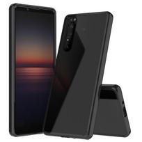 Skirtas „Sony Xperia 1 II“ įbrėžimams atsparus TPU + akrilinis apsauginis dėklas For Sony Xperia 1 II juoda
