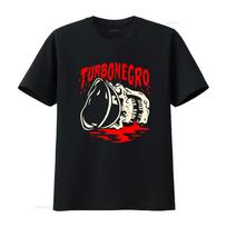 TURBONEGRO marškinėliai su kaukolės spaudiniu Rock grupės įkvėptas dizainas vyrams vintage skalbti tamprus kasdienis madingas viršutinis drabužis kasdieniam dėvėjimui S