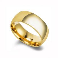 Paprasti 2/4/6/8 mm nerūdijančio plieno vestuviniai žiedai auksiniai lygūs moterims vyrams porai madingi papuošalai 5&Not Engraved