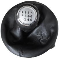 VW T5 / T6 03-11 SIDABRINĖ pavarų perjungimo rankenėlė + 6 pavarų svirties apsauga