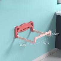 Suction Cup Telescopic Washbasin StandWall-mounted Non-drilling Bathroom Storage Rack Storage and Drainage Rack Regular style (pink) gray