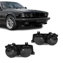 Priekinių žibintų komplektas skirtas BMW E32 / E34 (87-96), tamsinti, su kryžiais