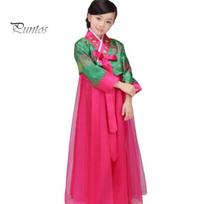 1 Komplektas Korėjietiškas Hanbok Mergaičių Šokių Kostiumų Rinkinys Išskirtinio Siuvinėjimo Dizaino Drabužiai Pasirodymams Fotografijai 160cm žalia