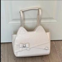 Backpack Crossbody Bag Single-shoulder Bag British Style Large-capacity Bag rožinė