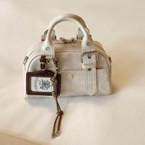 Portable Messenger Bag Women's Bag Premium Feeling Oil Wax Surface Shoulder Bag Simple and Retro smėlis