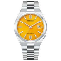 CITIZEN Mechanical Watch with Date CITIZEN COLLECTION TSUYOSA 40mm Yellow Metal Automatic Second Yellow and Silver Men's Display, NJ0150-81Z, Band,