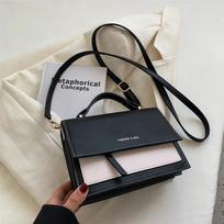 Spalvų blokavimo tendencija Vertikalus kvadratas Moteriškas krepšys Madingas Mažas Krepšys Crossbody Bag Moteriška rankinė mada Vieno peties skersinis krepšys one size geltona