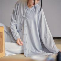 Spring and Autumn Cotton Linen Women's Plus Size Soft Floating Zen Tea Clothes Sunscreen Cardigan Shirt Jacket One Size juoda