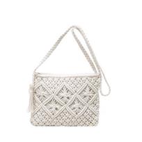 Madinga vieno peties rankinė Vasarinė išaustinė tuščiavidurė telefono rankinė Kutais Crossbody rankinė style 1 balta